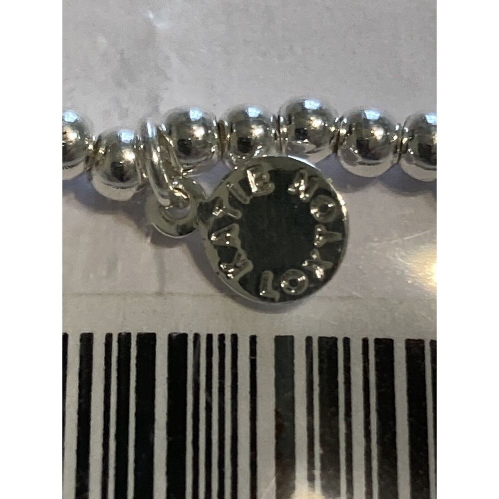 Katie Loxton Happy Ever After Bride Bracelet Stretch Silver Tone NWT Heart - Picture 5 of 6